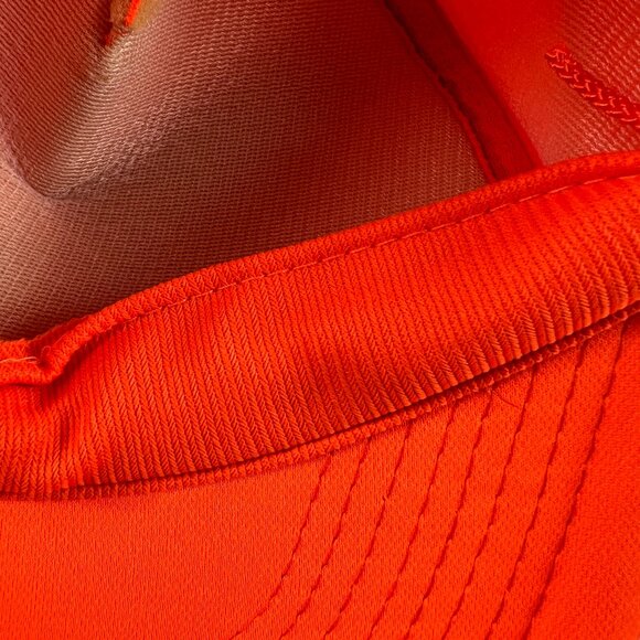 Vintage 90s/80s Deer Hunting Rope Adjustable Snap Back Hat Orange Faded Cap - Picture 9 of 12